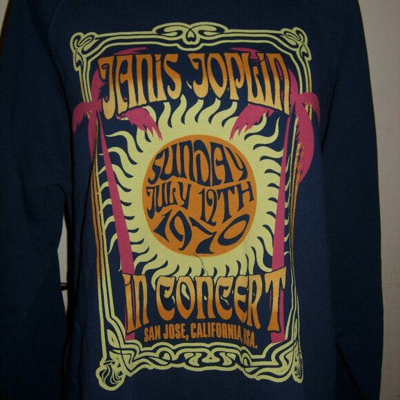 Anthropologie Retrobrand Janis Joplin Sweatshirt L - Picture 3 of 5